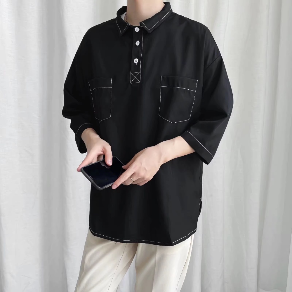 Áo Thun polo Tay Ngắn Dáng Rộng Phong Cách Thời Trang Mùa Hè 2023 Mới