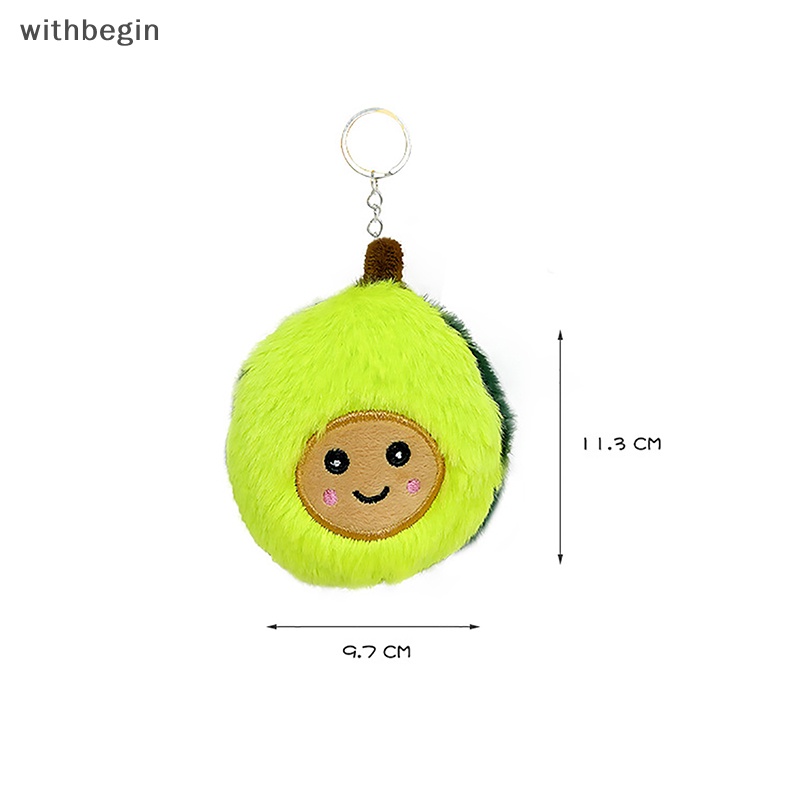 Móc Khóa Gắn Búp Bê Nhồi Bông Hình Quả Bơ Năm 2023 Dễ Thương