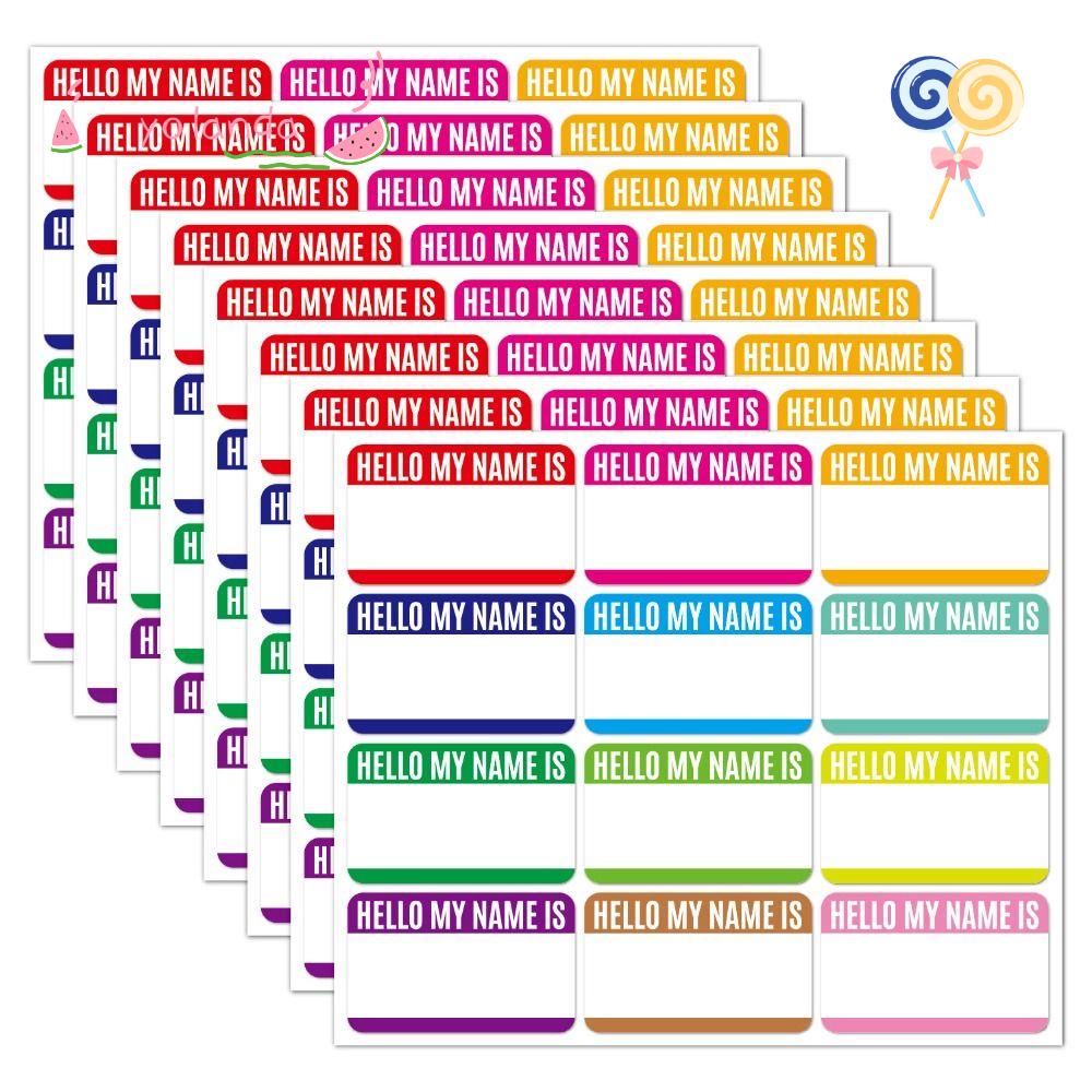 Bộ 2 Túi Nhãn Dán Phân Loại Tên Đa Dạng 150 Cái / Túi Cho Trẻ Em