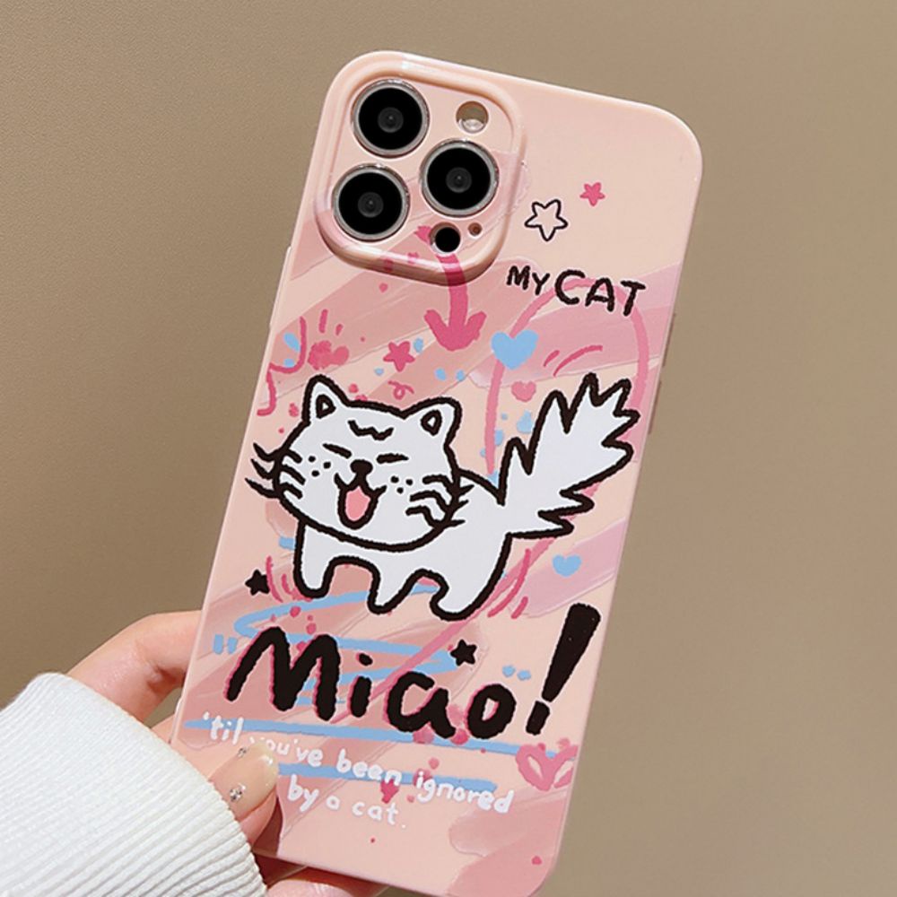 Ốp Điện Thoại TPU Mềm Chống Sốc / Dấu Vân Tay In Họa Tiết Graffiti Dễ Thương Dành Cho IPhone 11 14 13 12 Pro Max