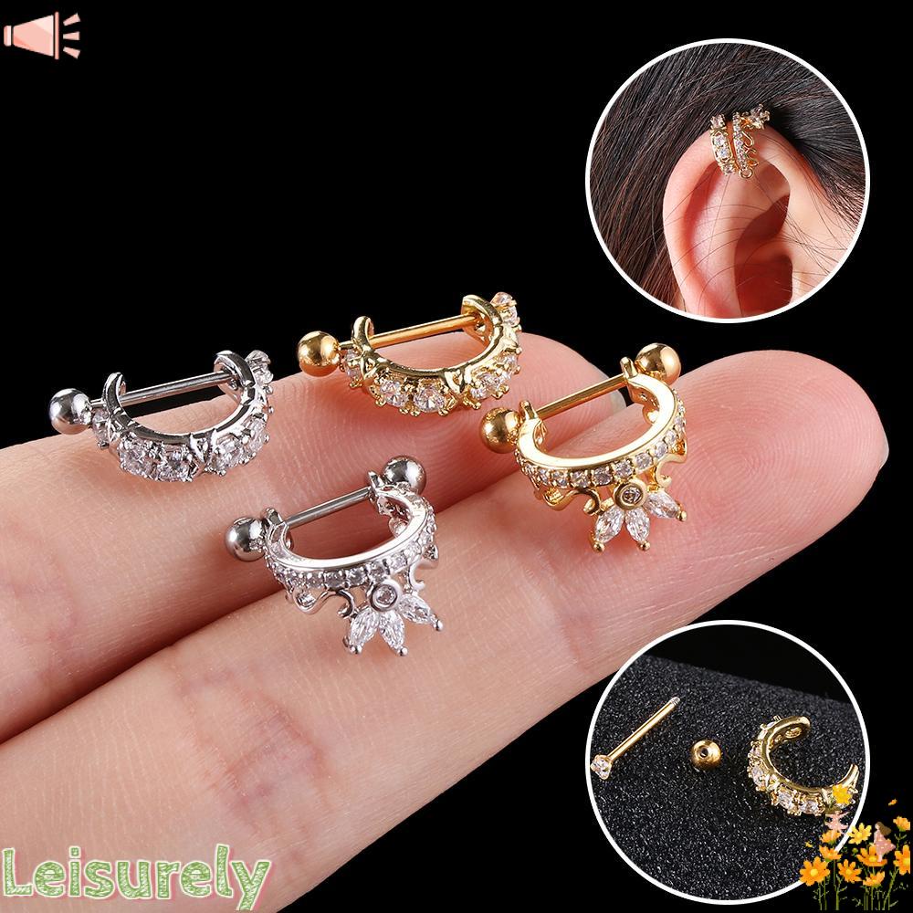 Bông Tai Bằng Thép Không Gỉ Hình Bông Hoa Thời Trang