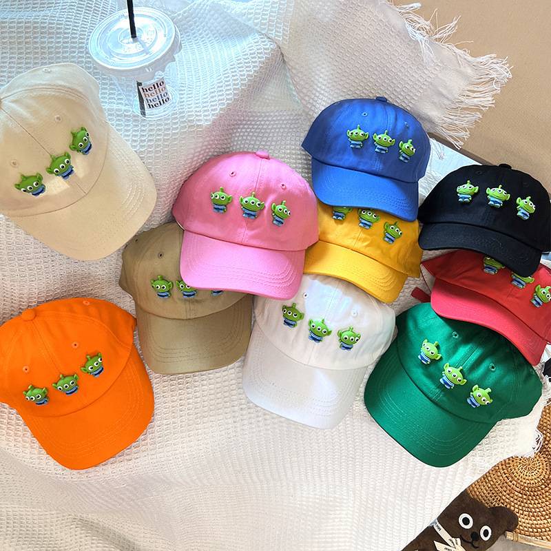 Mũ Lưỡi Trai Chống Nắng Thoáng Khí In Hình Người Ngoài Hành Tinh Dễ Thương Cho Bé