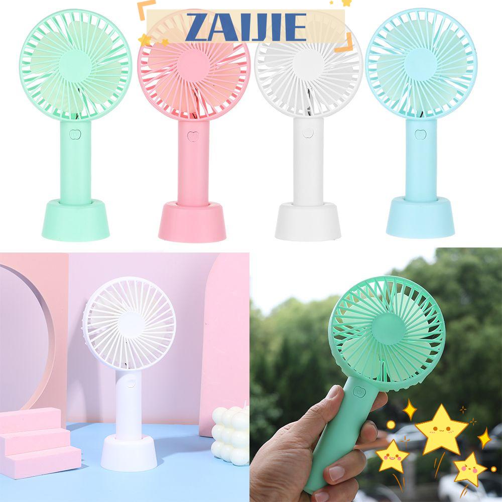 Quạt Điện Cầm Tay ZAIJIE24 Tốc Độ Tùy Chỉnh Kèm Sạc USB Tiện Dụng Chấ