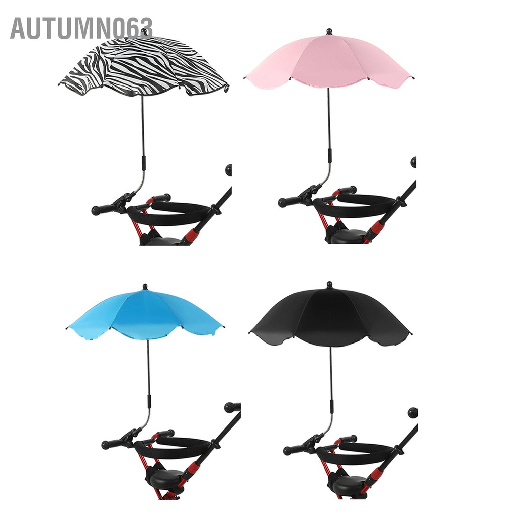 Autumn063 Xe Đẩy Em Bé Dù Chống Tia UV Điều Chỉnh 360 Độ Tự Động Thấm Nước Di Che Nắng