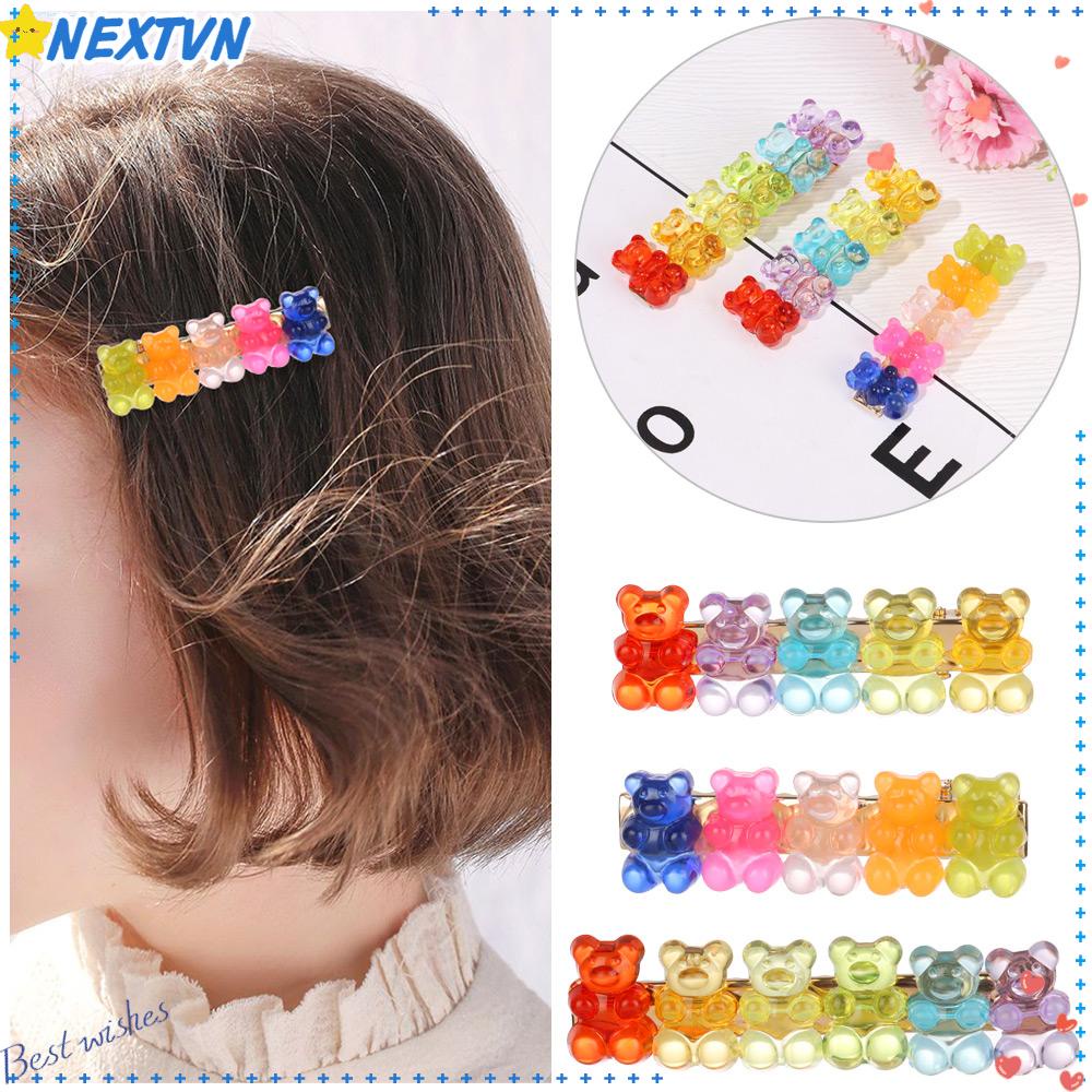 Kẹp Tóc Hình Gấu Jelly Dễ Thương Cho Nữ