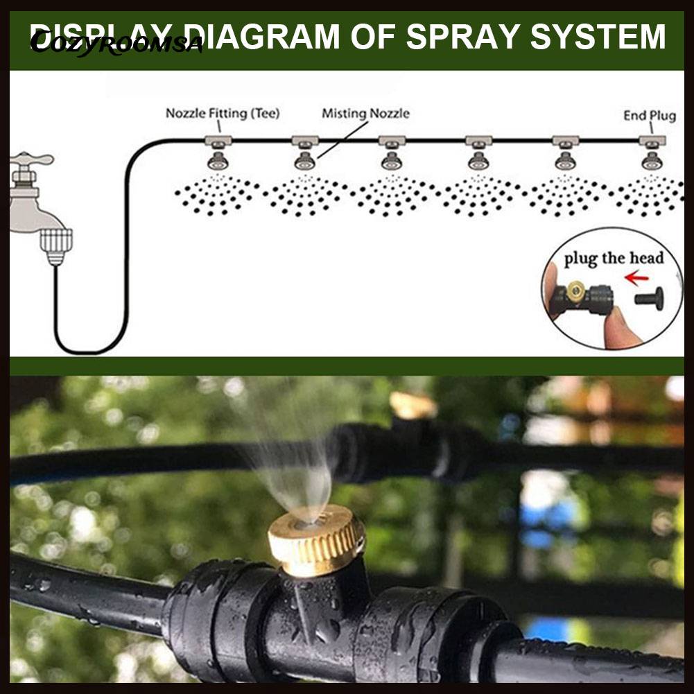 Hệ Thống Xịt Nước Áp Suất Thấp Loại Bỏ Bụi Cho Sân Vườn / Sân Vườn / Nhà Kính