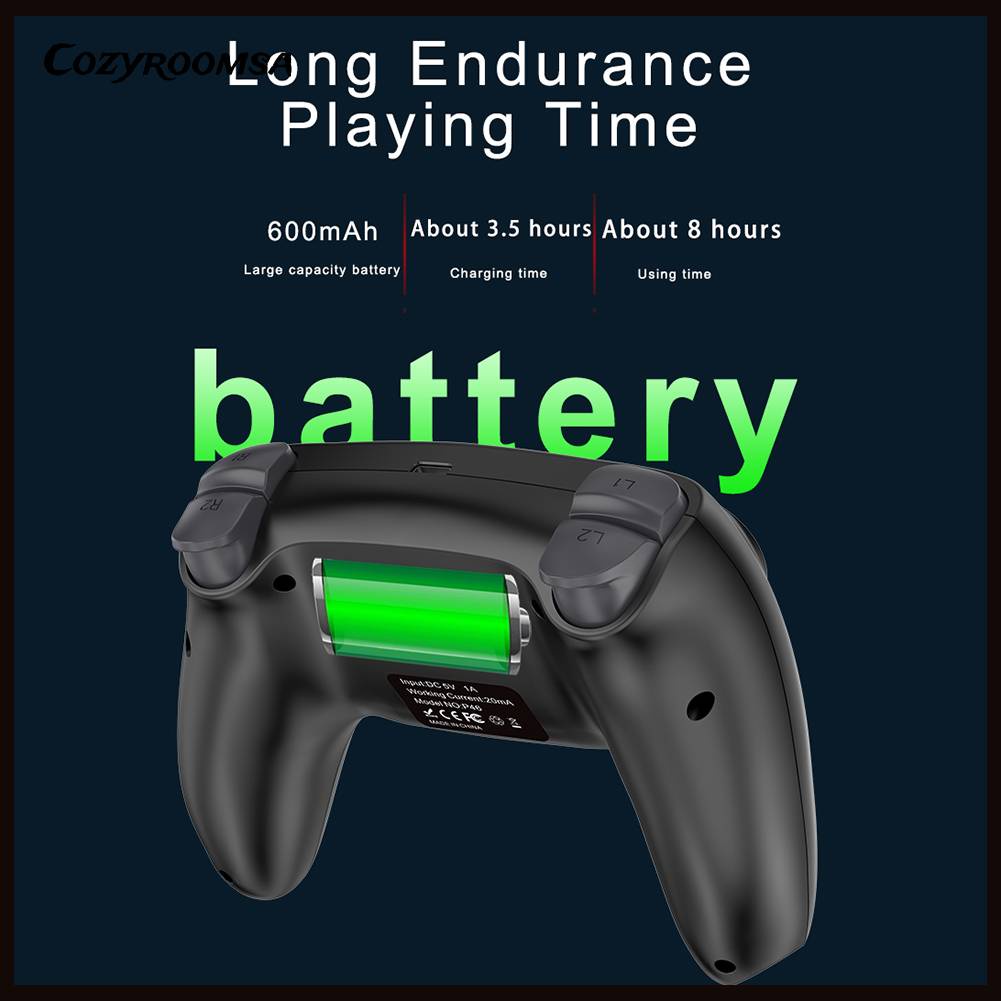 Tay CầM ĐiềU KhiểN Chơi Game Không Dây 600mA Cho PS4 / PS3 / PC