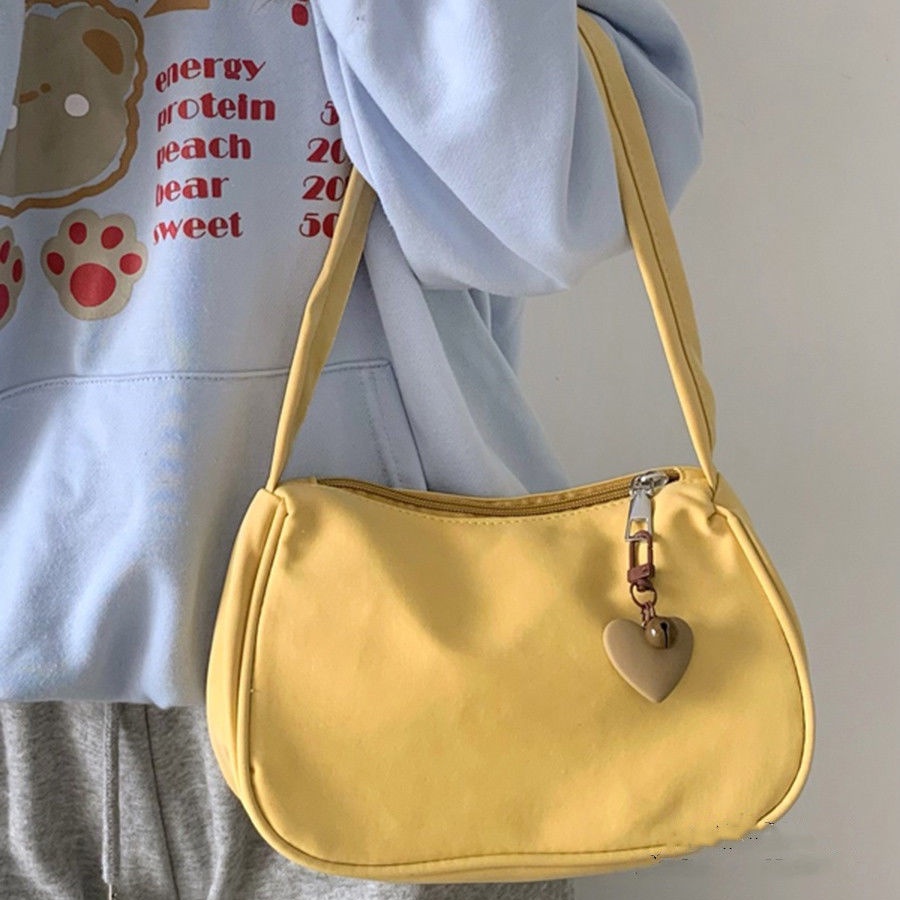 Túi Đeo Chéo Màu Sắc Đơn Giản Phong Cách Hàn Quốc Cho Nữ