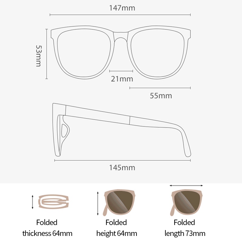 Kính Mát Chống Tia UV Có Thể Gấp Gọn Tiện Dụng