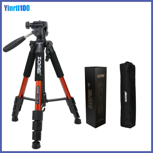 Giá Đỡ Ba Chân Bằng Nhôm Chuyên Nghiệp Yinrti Zomei Q111 Cho Máy Ảnh Kỹ Thuật Số Dslr