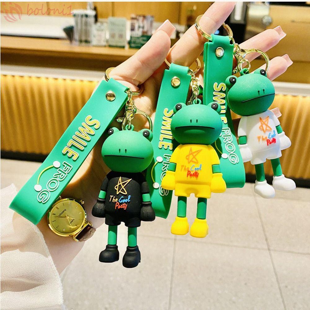 Móc Chìa Khóa Hình Chú Ếch Dễ Thương Bằng Silicon