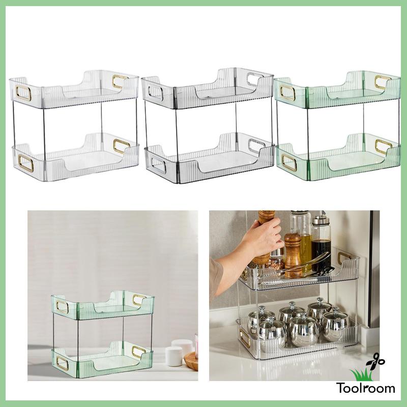 Giá Đựng Đồ Trang Sức / Mỹ Phẩm Để Bàn Màu Xanh Lá