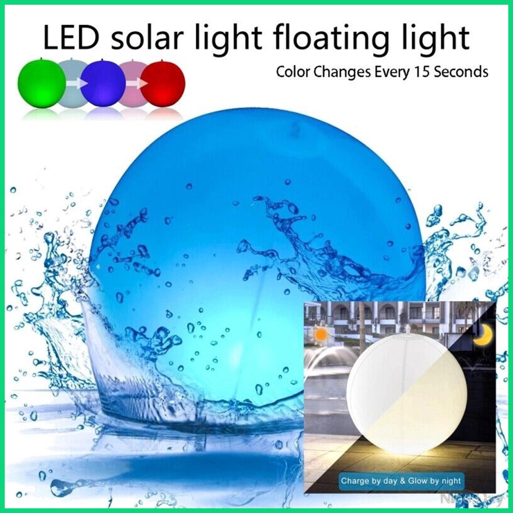 Đèn Năng Lượng Mặt Trời 34cm / 13inch RGB IP68 Chống Thấm Nước Thay Đổi Màu Sắc Độc Đáo