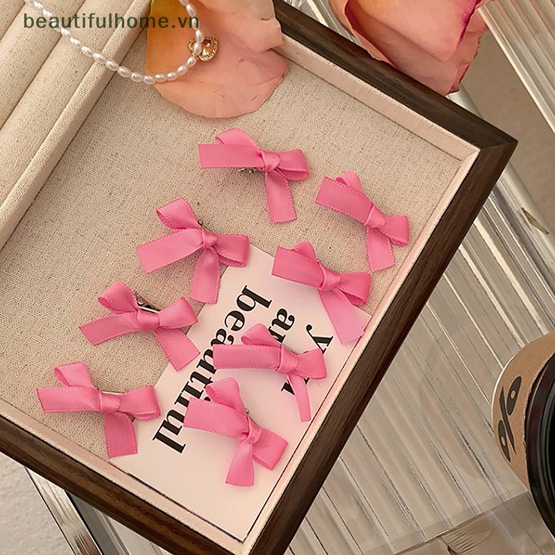 Set 8 Kẹp Tóc Nơ Nhỏ Xinh Xắn Thời Trang Mùa Hè Cho Nữ