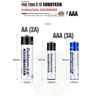 Bộ 04 pin sạc aa 1200mah doublepow