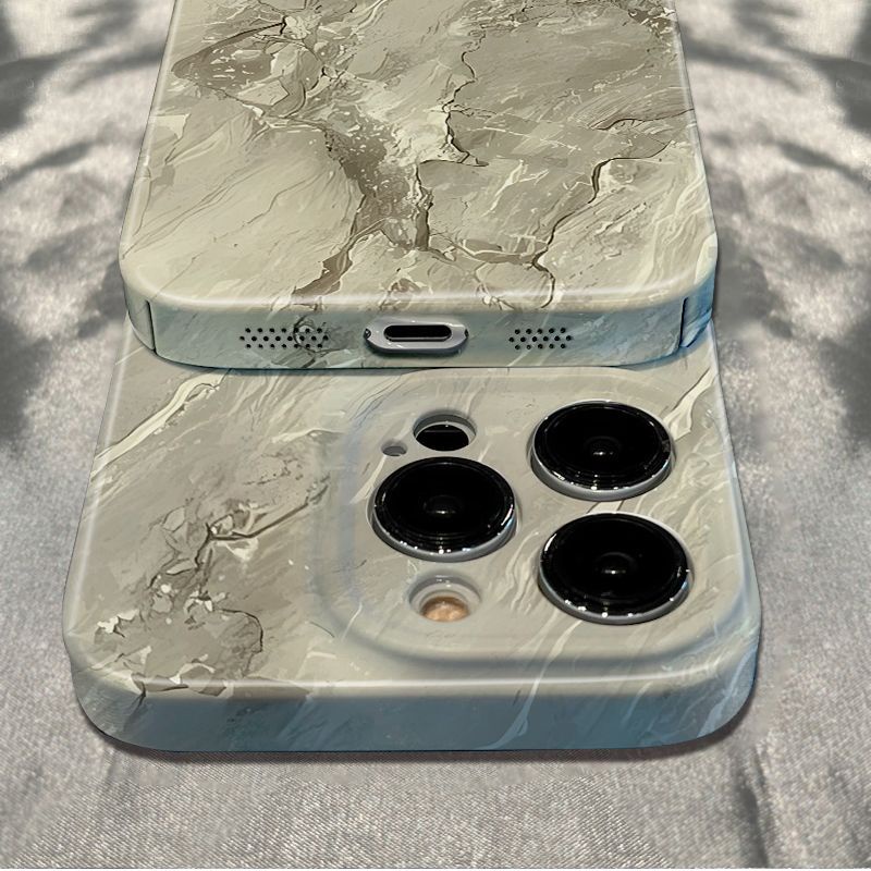 Ốp Điện Thoại Họa Tiết Đá Hoa Cương Chống Sốc Cho Iphone12 13max78 6In plus 14pro OYGZ