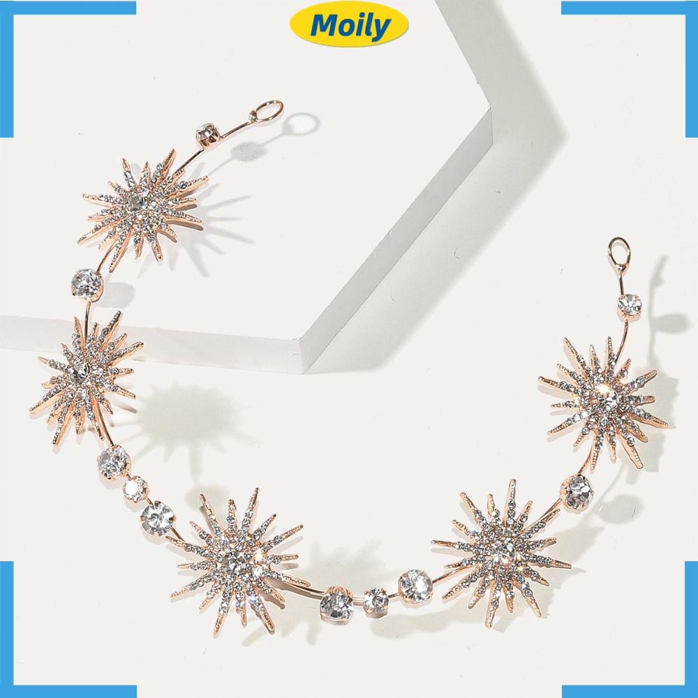 Vương Miện Đội Đầu Hình Ngôi Sao Sang Trọng Cho Tiệc Cưới|Băng Đô Cài Tóc Cho Nữ