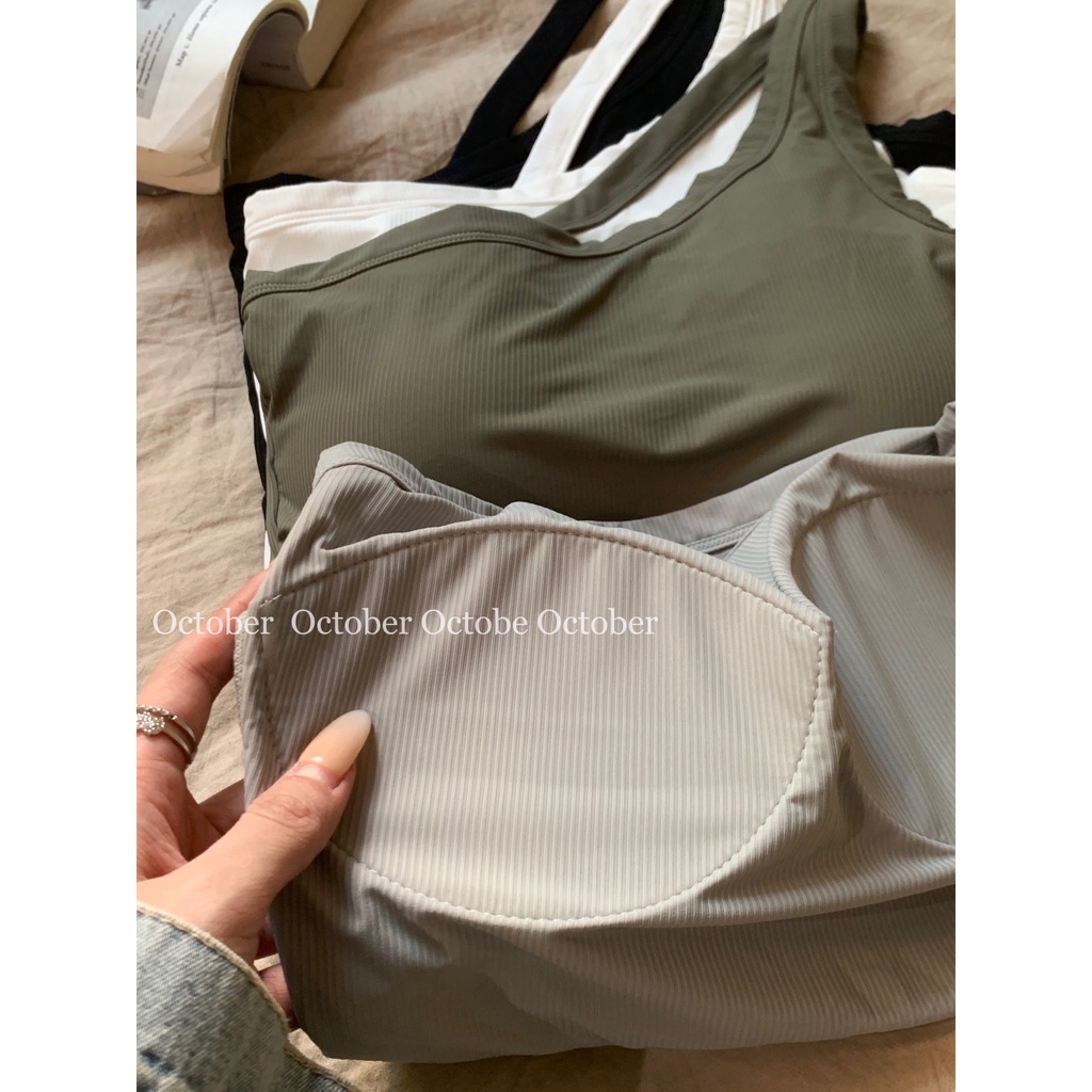 Áo Croptop Thể Thao Lệch Vai Mùa Hè Nóng Bỏng Cho Nữ