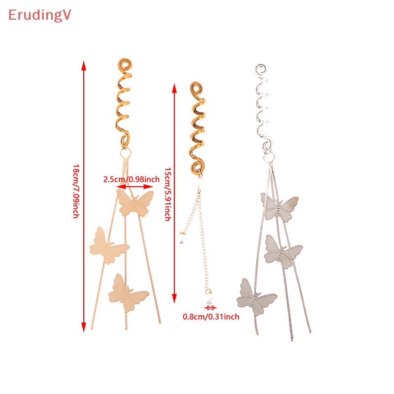 [ErudingV] 1 Kẹp Tóc Bện Tạo Kiểu Tóc Dreadlock Hình Bướm [Phụ Kiện Mới]