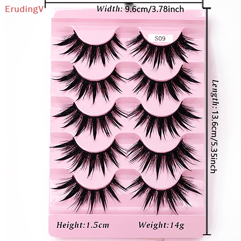 [ErudingV] Cụm Lông Mi Giả Dùng Hóa Trang Trông Trông Ướt [Hàng Mới]