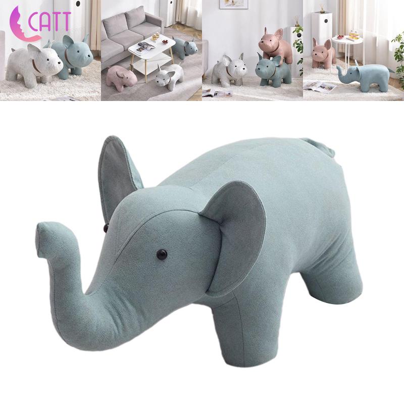 [Dadada1] Ottoman Ghế Đẩu Di Động Hình Thú Dễ Thương Di Động Cho Phòng Khách Trong Nhà