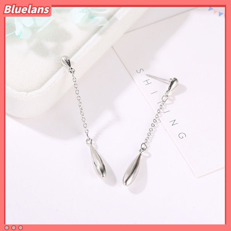 Khuyên Tai Tua Rua Dáng Dài Hình Giọt Nước Đơn Giản