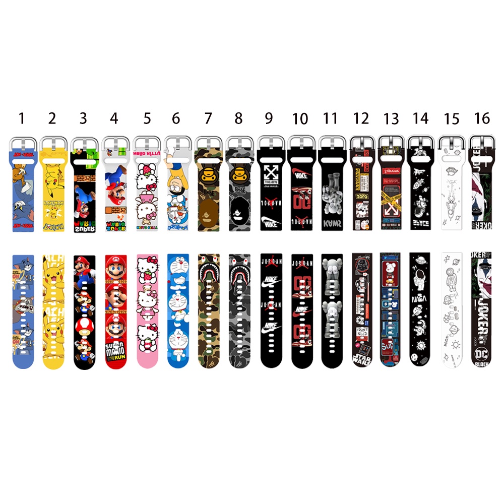 Dây Đeo Silicon Họa Tiết Rằn Ri Thời Trang Cho Đồng Hồ Thông Minh Xiaomi S1 Active