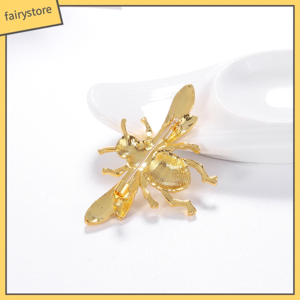 Ghim Cài Áo Hình Con Ong Bằng Hợp Kim Phong Cách Retro