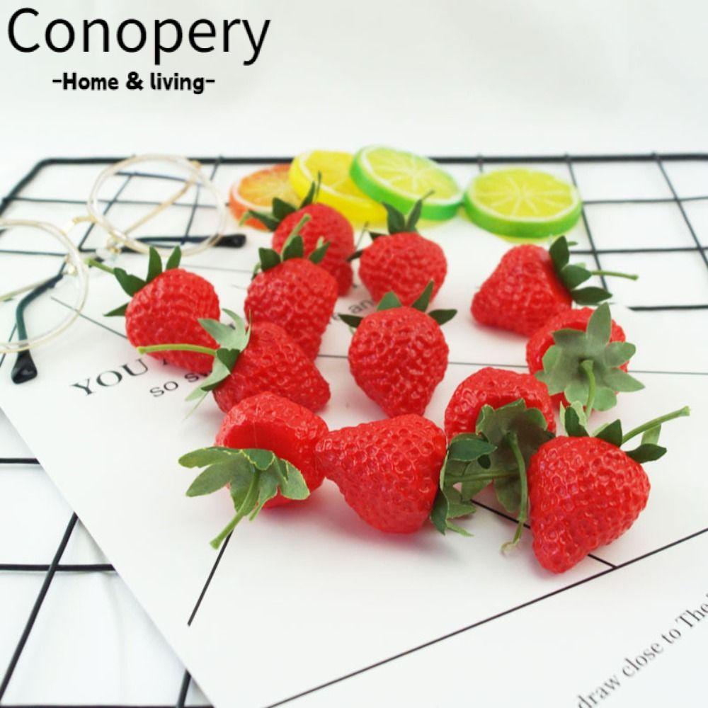 CONOPERY Bộ 20 Quả Dâu Nhân Tạo Dùng Trang Trí Bàn Tiệc Giáng Sinh