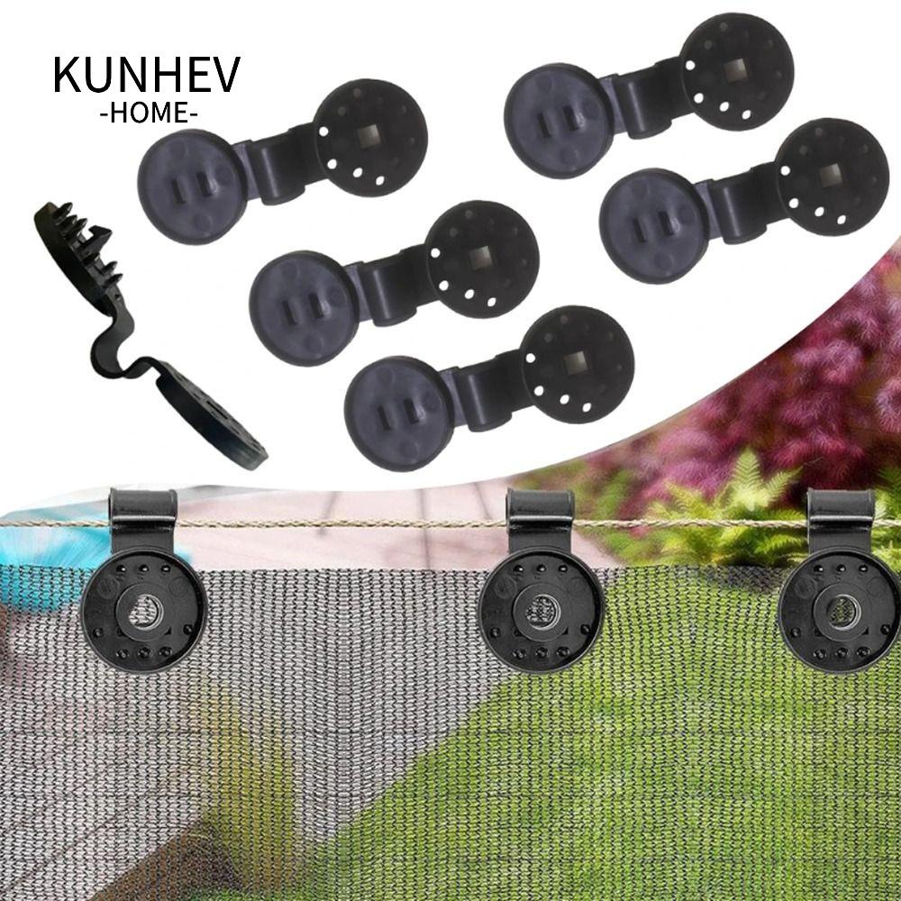 KUNHEV Set 12 Kẹp Cố Định Màng Bọc Cây Trồng Ngoài Trời