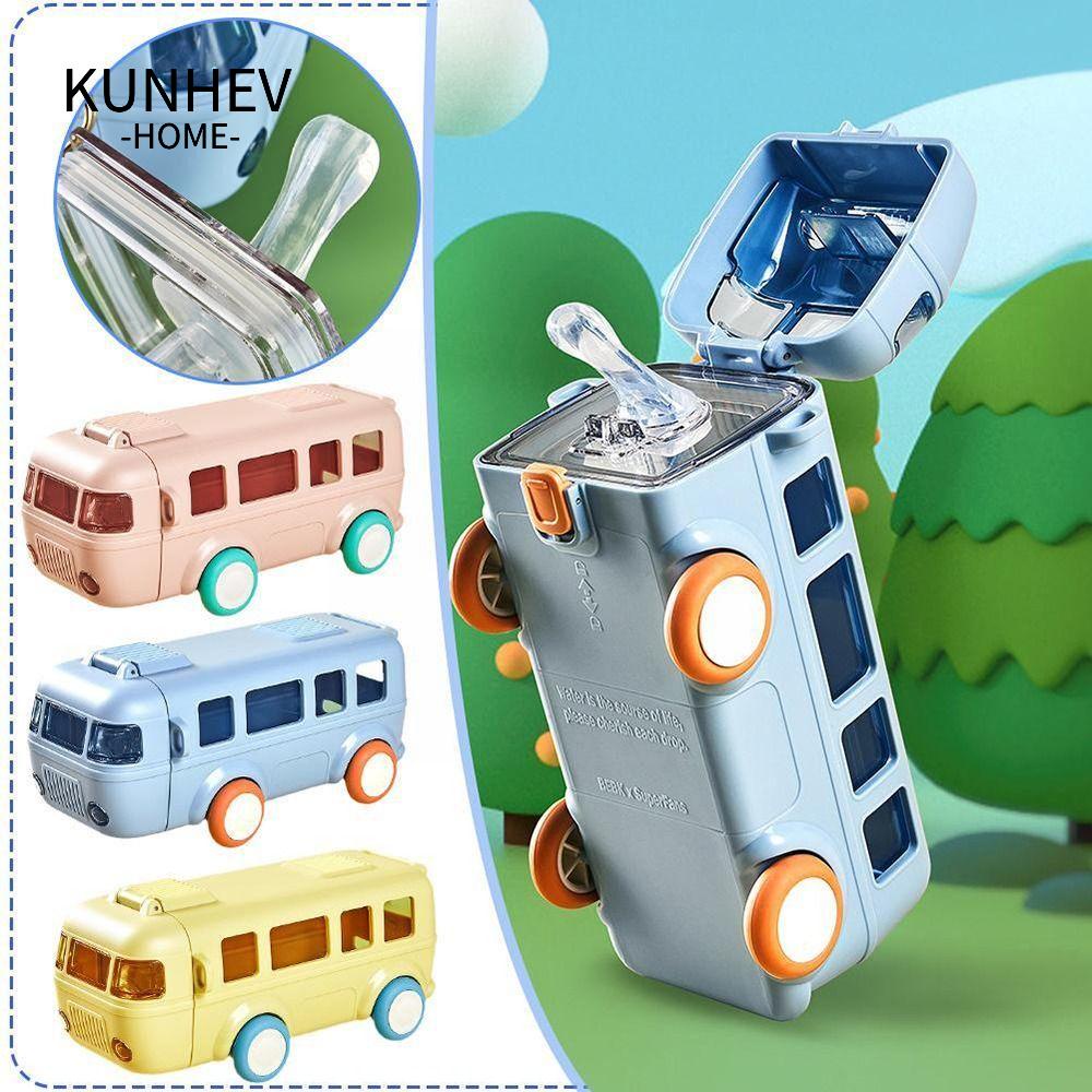 KUNHEV Bình Nước Hình Xe Buýt Thiết Kế Mới Cao Cấp Dành Cho Bé