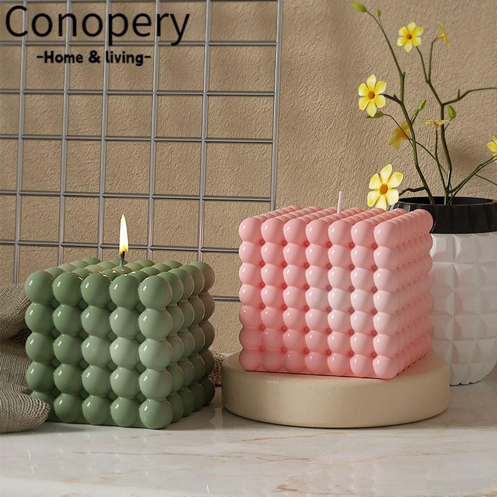 CONOPERY Khuôn Làm Nến 3D Bằng Đất Sét Dùng Trang Trí Tiệc Cưới DIY