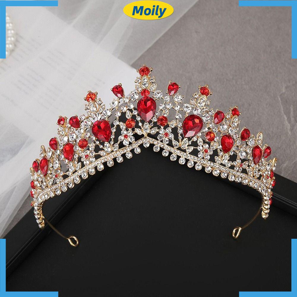 Vương Miện Đội Đầu Hình Giọt Nước Kiểu Mới Cho Cô Dâu