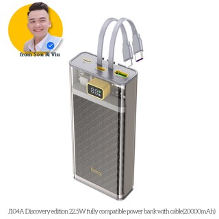 Sạc dự phòng 20000 mah hoco,sạc nhanh 22,5w,pd type c 20w