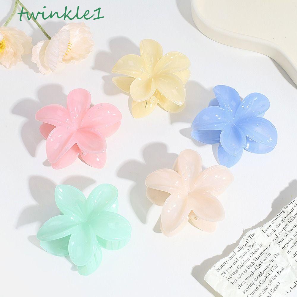 Kẹp Tóc Hình Cá Mập Đính Hoa Lấp Lánh Dễ Thương Phong Cách Hàn Quốc