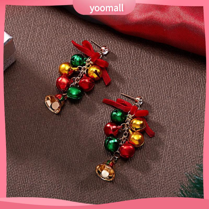 Bông Tai Hình Nơ Giáng Sinh Thời Trang [YM] Và Đơn Giản