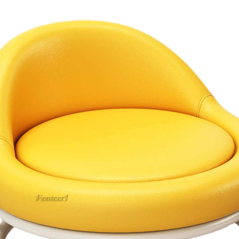 [Fenteer1] Ghế Lăn Làm Sạch Tròn Thấp Có Tựa Lưng Cho Tiệm Cắt Tóc / Nhà Bếp