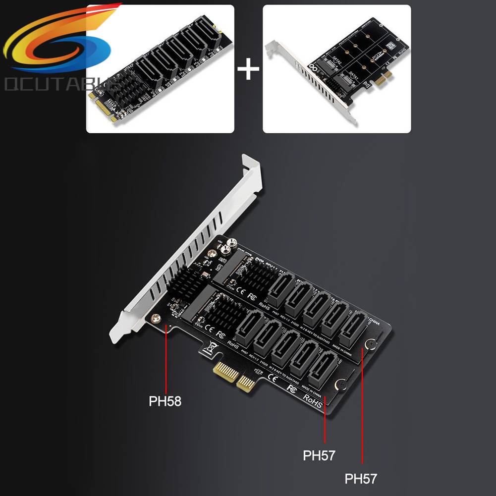 Cáp ChuyểN ĐổI M.2 NGFF B-Key Sata Sang SATA3 6Gbps JM575 Chipset