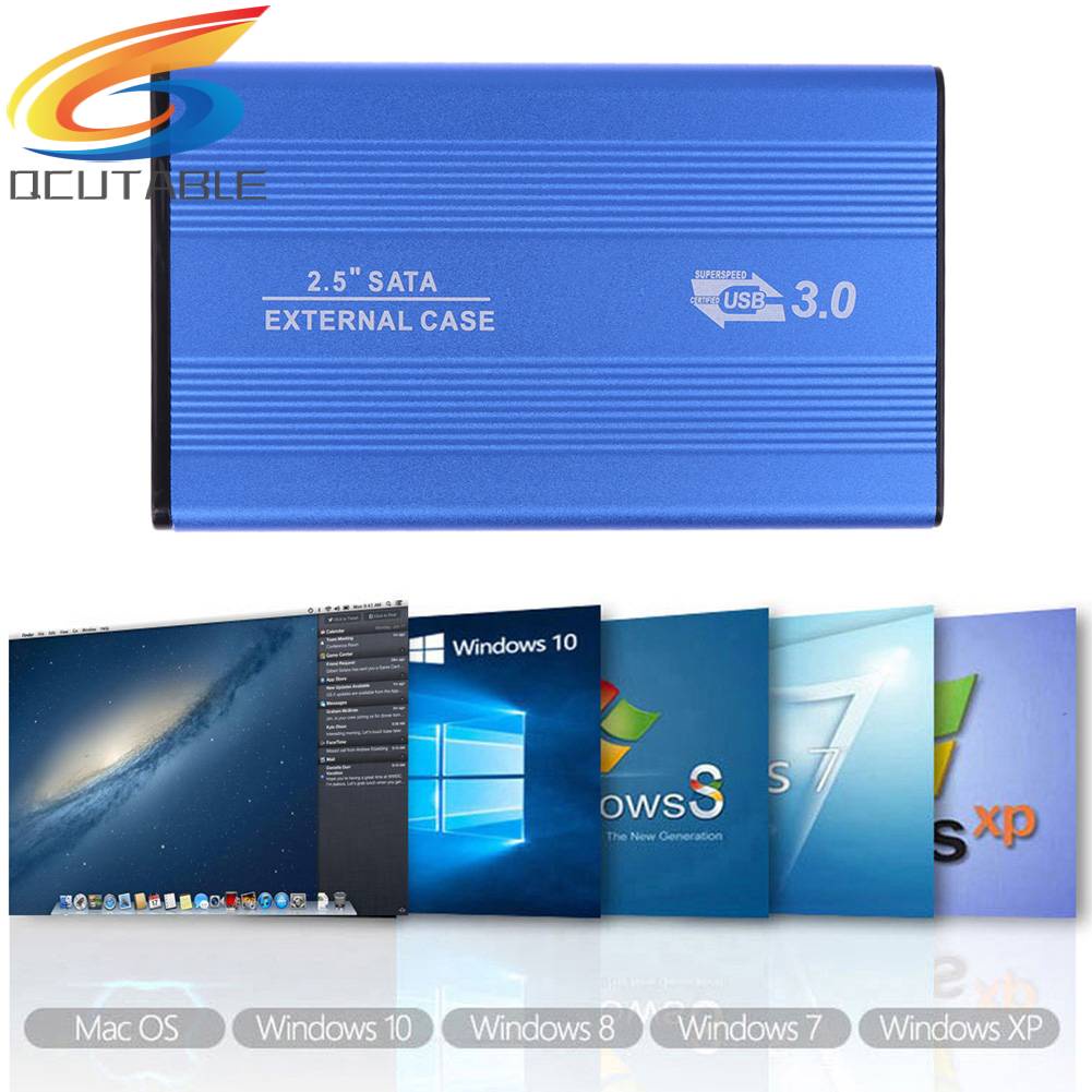 Hộp Đựng Ổ Cứng Ngoài SSD HDD 2.5 inch USB 3.0 SATA Kèm Phụ Kiện