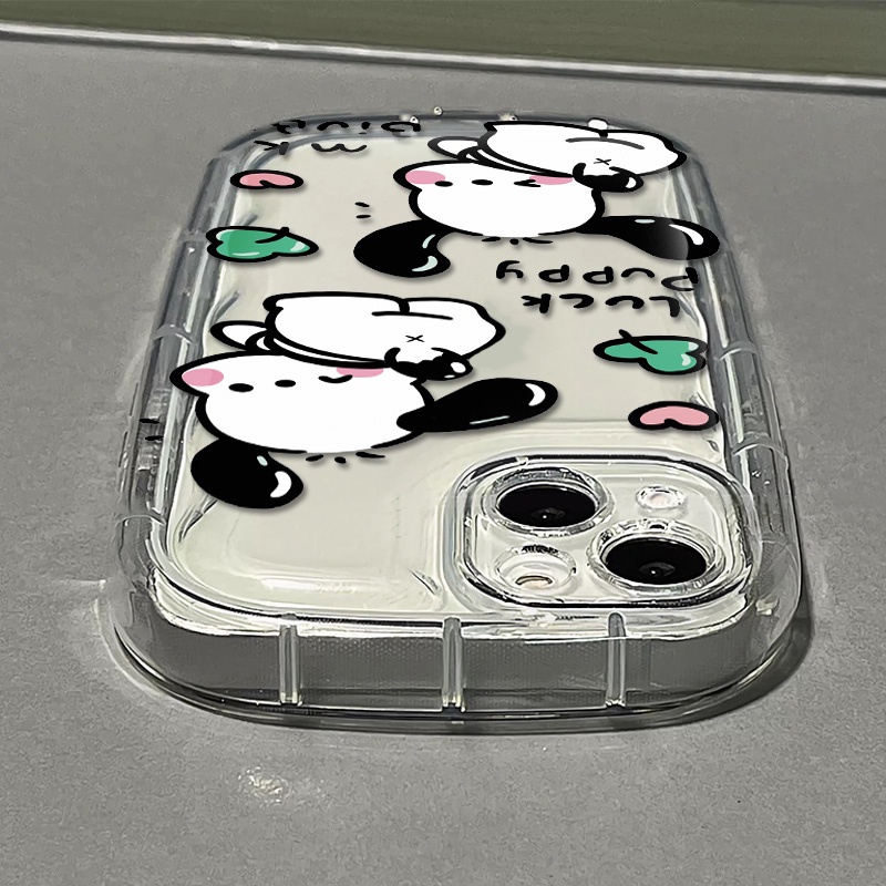 Ốp Điện Thoại Silicone Mềm Trong Suốt Chống Sốc In Hình Chú Cún Cho IPhone 14 13 12 11 Pro Max XS X XR 8 + 7 Plus