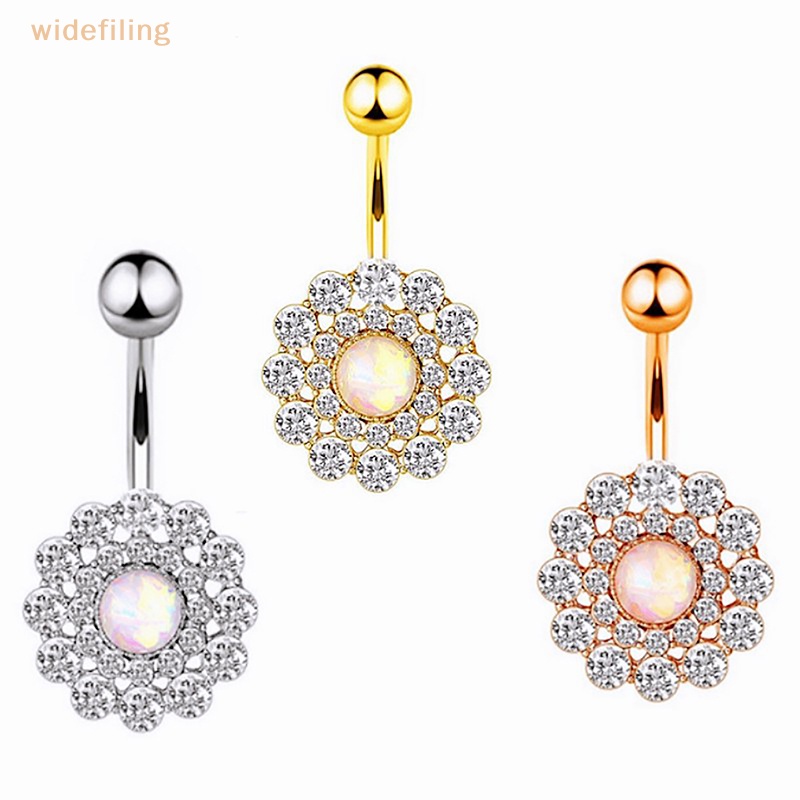 Khuyên Rốn Chất Liệu Thép Không Gỉ Đính Đá Zircon Thời Trang