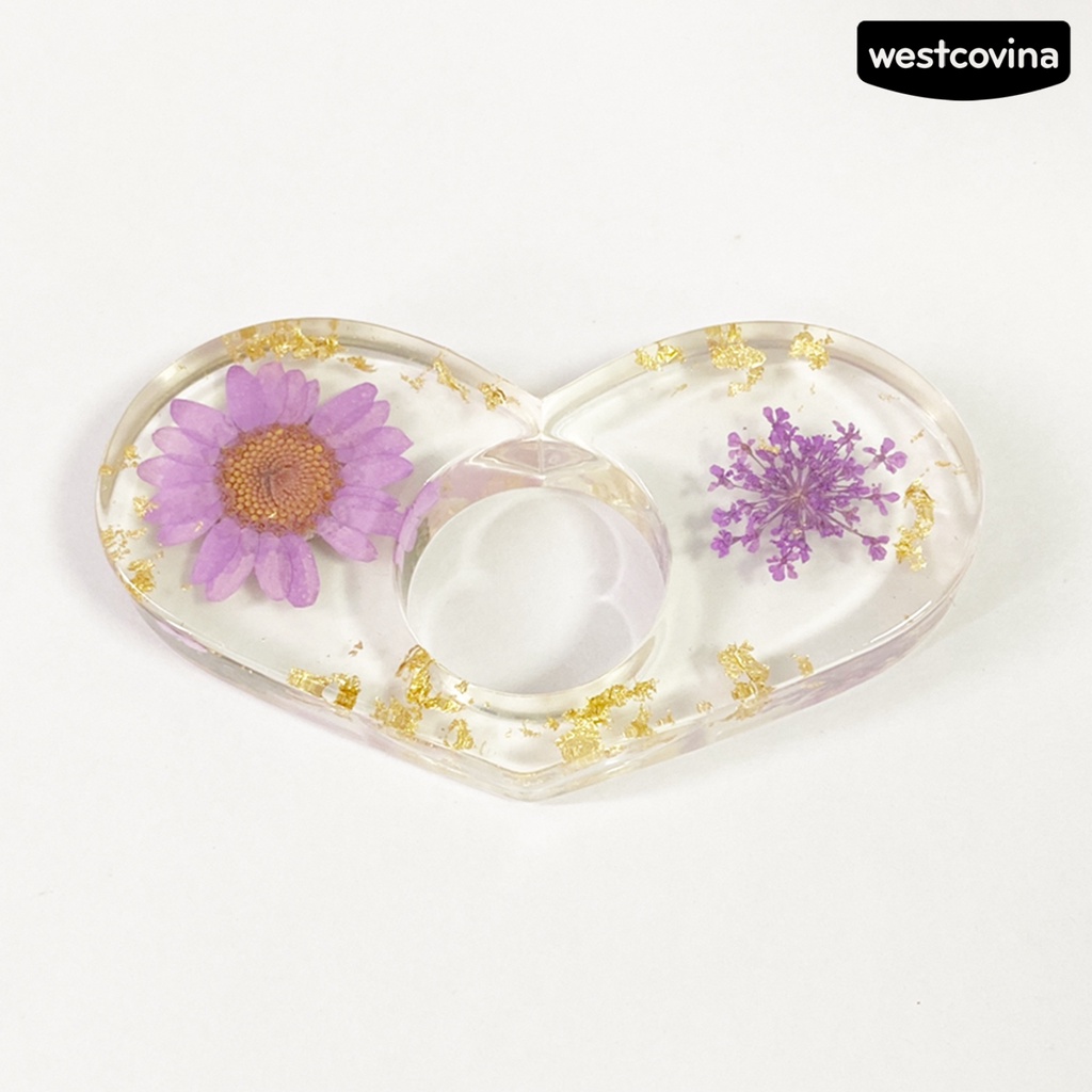 [WSTN] [WSTN]✎Giá Đỡ Sách Trong Suốt Họa Tiết Hoa Khô Tự Nhiên Viền Mịn Có Thể Tái Sử Dụng