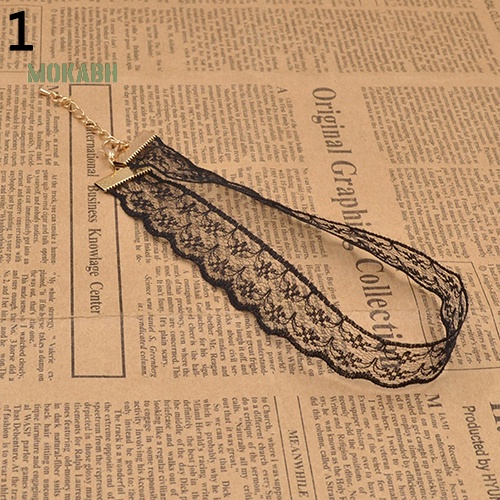 [Mok Abh] Vòng Cổ Choker Ren Phong Cách Gothic Punk