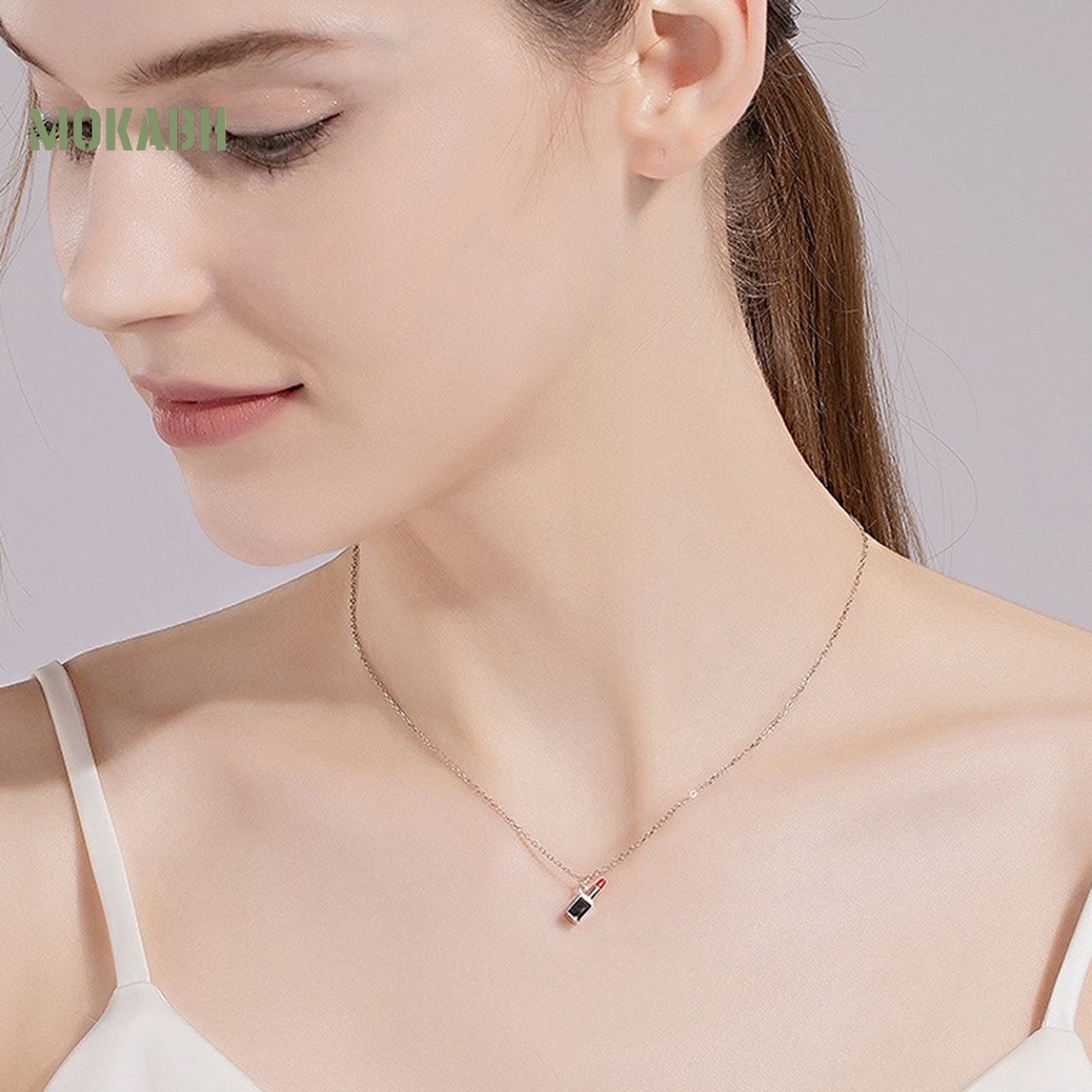 Vòng cổ Họa Tiết Hình Son Môi Theo Phong Cách Pháp