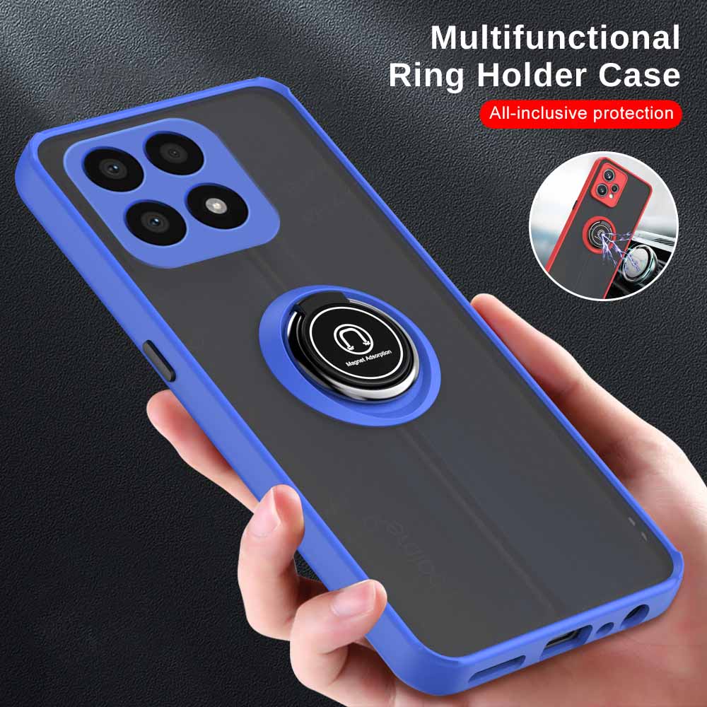 Ốp Điện Thoại Dạng Giáp Nhám Có Vòng Đỡ Nam Châm Cho Honor X8a 4G Honar X 8a 8 a HonorX8a 6.7Inch CRT-LX1