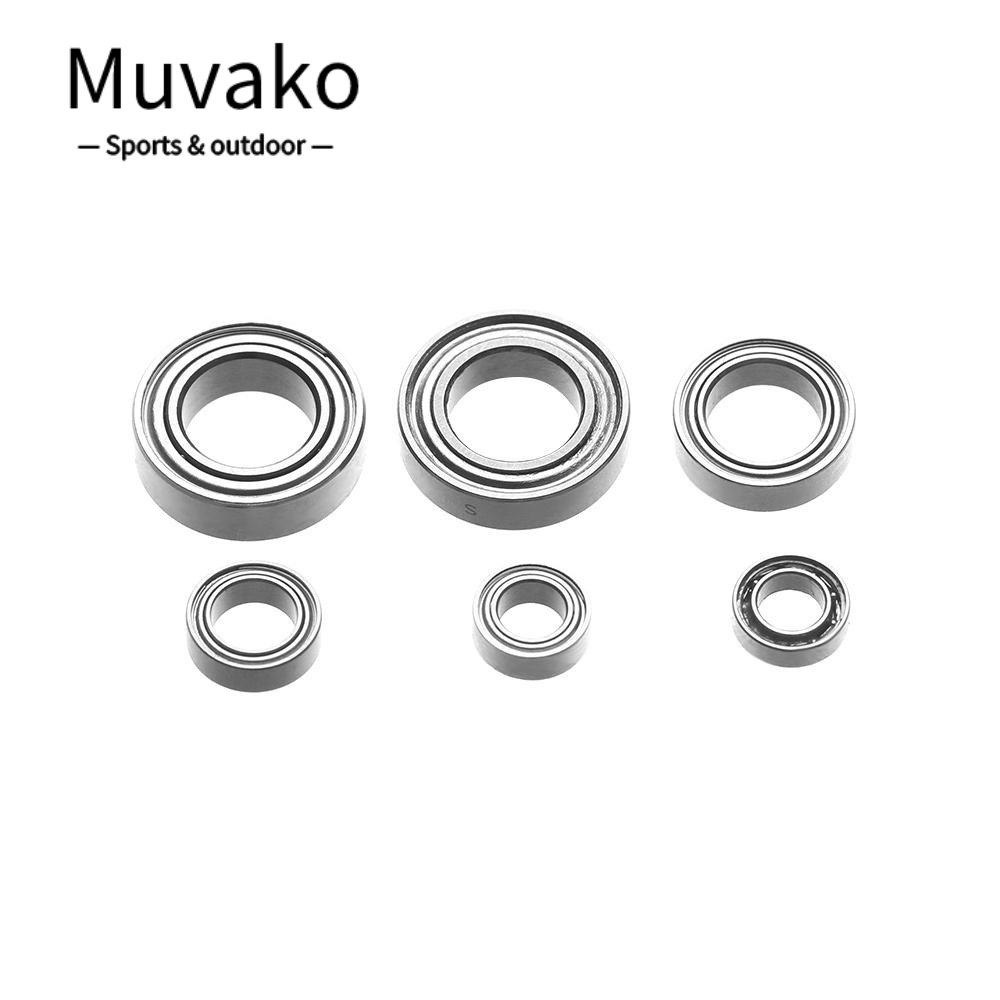 MUVAKO 1 Cái Vòng Bi Kín Bằng Thép Không Gỉ 6 Kích Cỡ Mới Cho Câu Cá