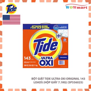 Bột giặt Tide Ultra Oxi Original 143 Loads (Hộp giấy 7.1kg)