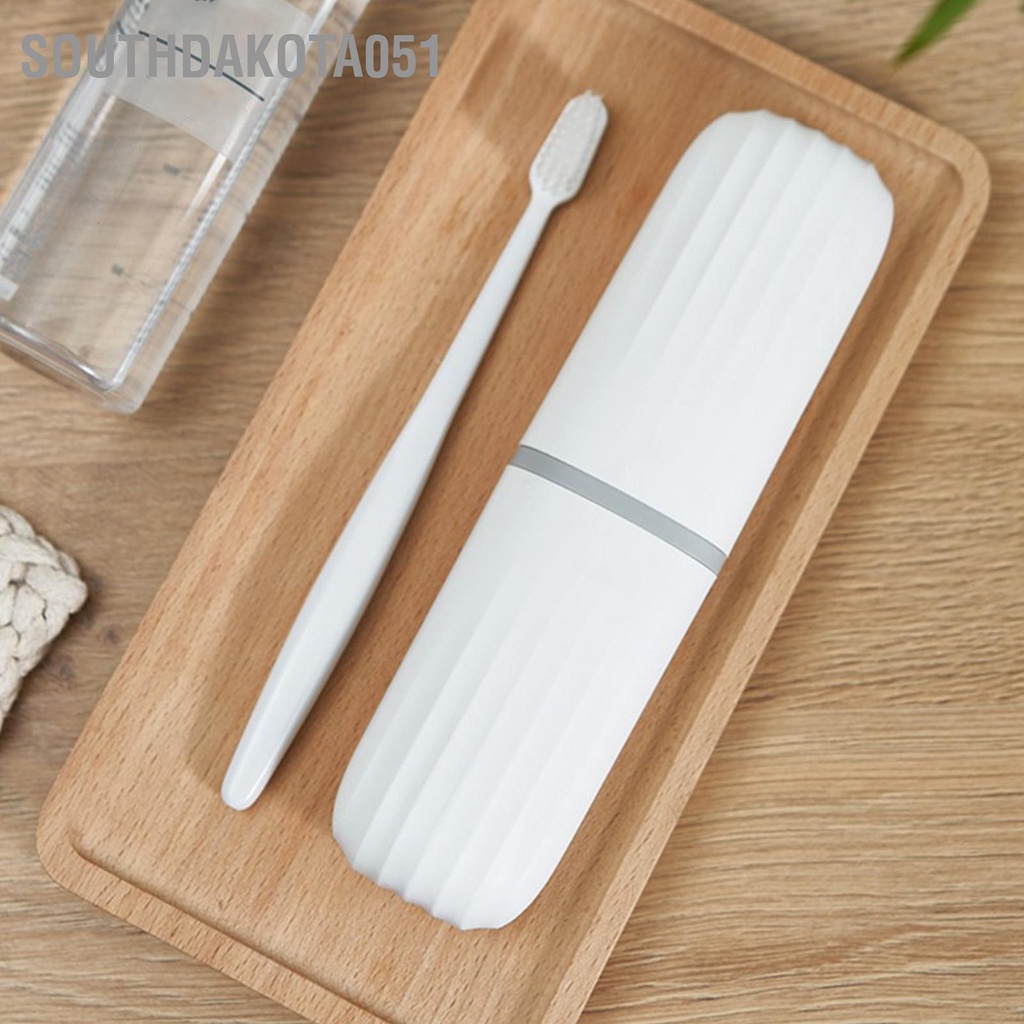 Southdakota051 Hộp Đựng Bàn Chải Đánh Răng Du Lịch Cho Cắm Trại Tại Nhà Trường Kinh Doanh Lớn Màu Trắng