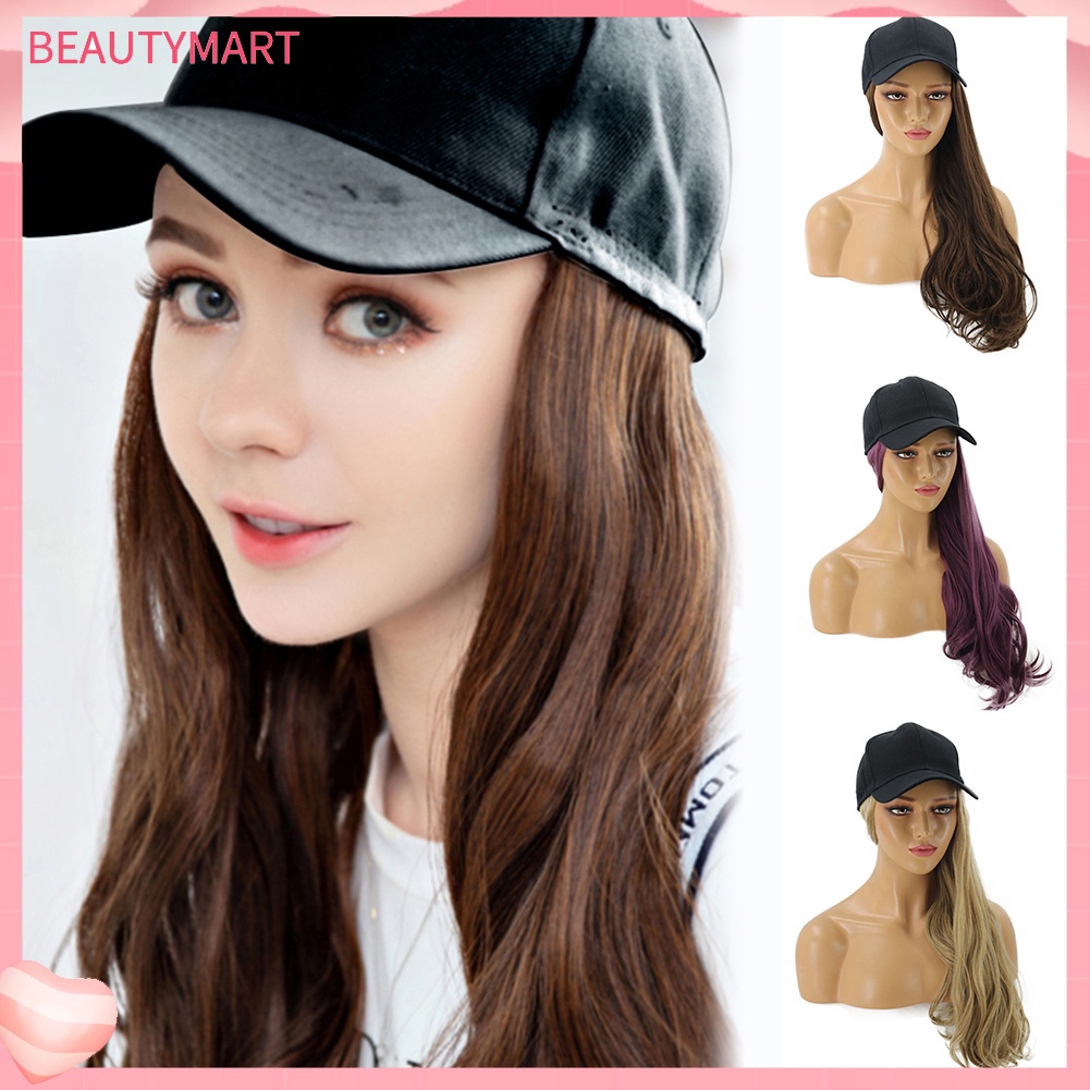 Tóc Giả Dài Xoăn Có Mũ Bằng Sợi Tổng Hợp Dành Cho Nữ