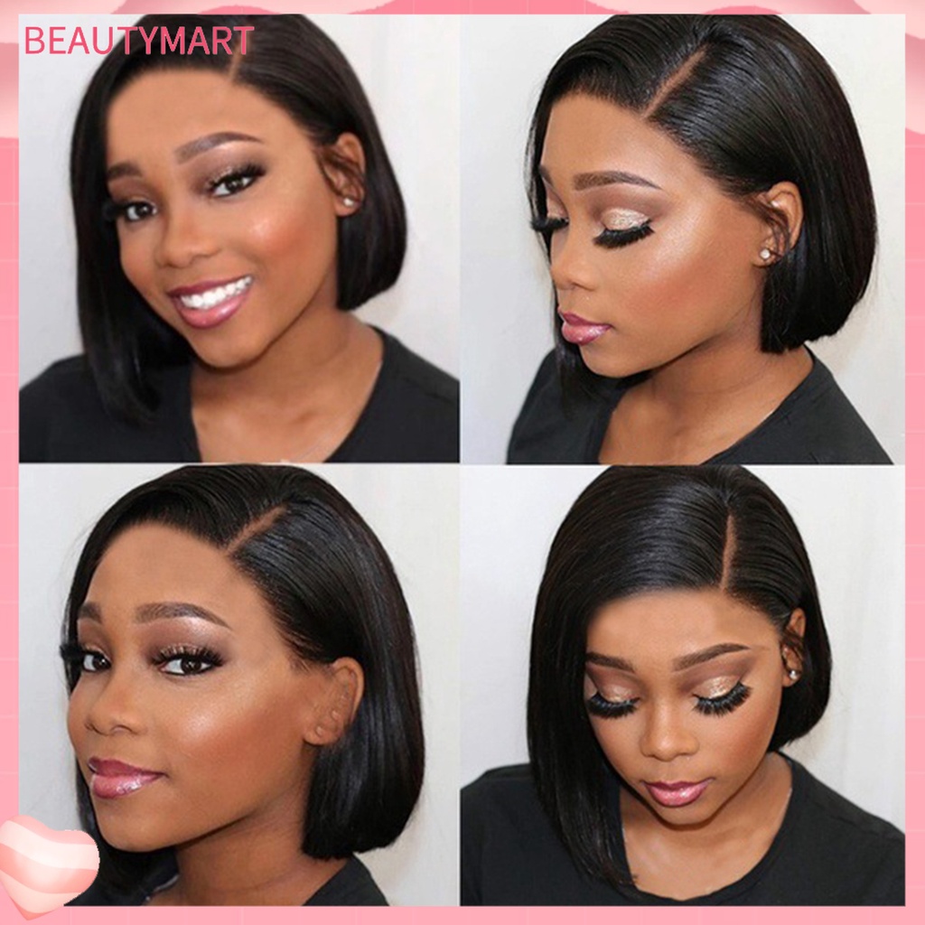 Bộ Tóc Giả Bobo Ngắn Thẳng Bằng Sợi Tổng Hợp Dành Cho Nữ